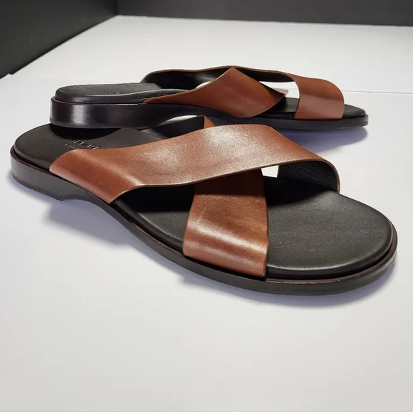 New Cole Haan Men\'s Goldwyn 2.0 Leather Crisscross Band Slide Soft Sandal 13 M Cole Haan Men main image 4